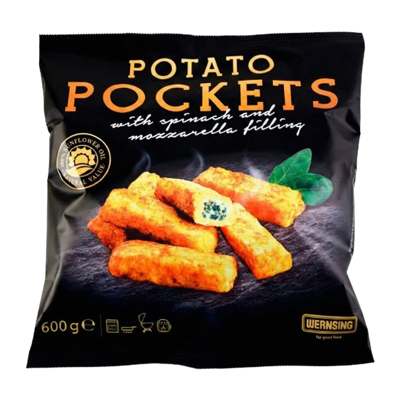 Bastones De Papa Rellenos De Espinaca Y Queso Crema WERNSING 600g