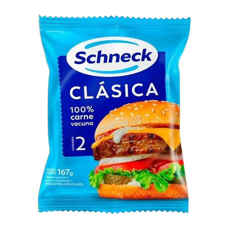 Hamburguesas SCHNECK Clásicas x1 Pack (2 Uds)