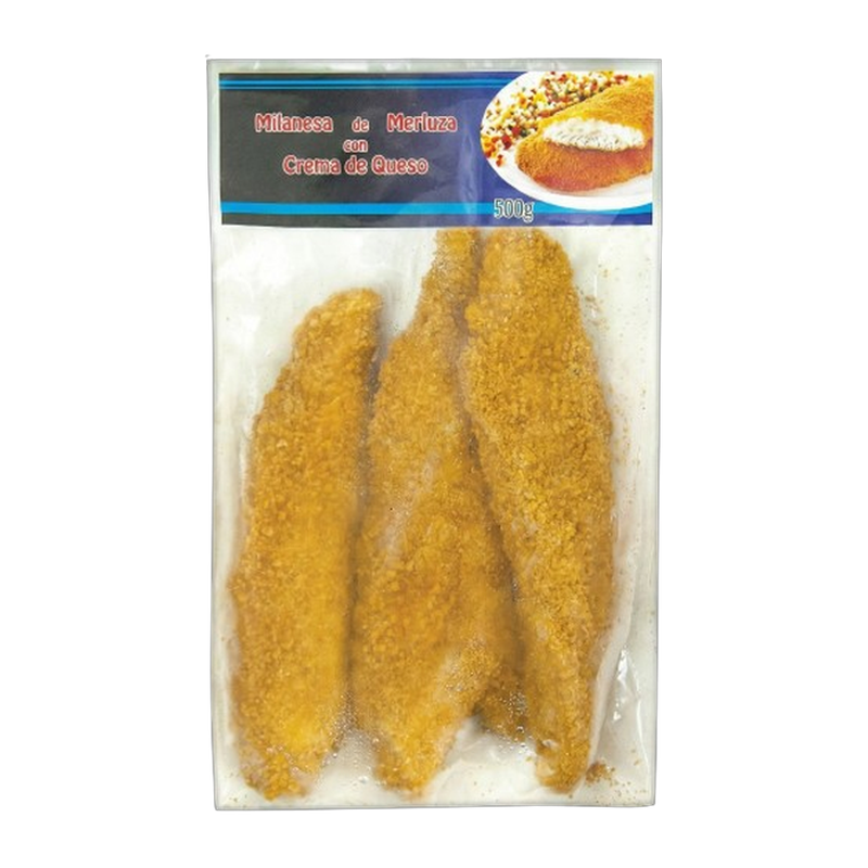 Milanesa De Merluza Con Crema De Queso ÁRTICO 500g
