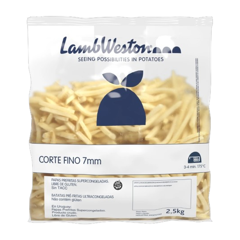 Papas Fritas Corte Fino LAMB WESTON 2.25kg